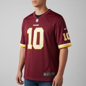 NFL Burgundy Jersey with Number 10